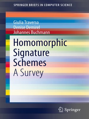 cover image of Homomorphic Signature Schemes